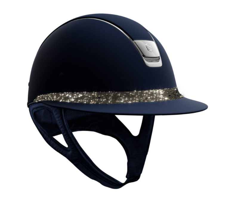 Miss Shield Shadowmatt Blue w Medley gold/chrome – Samshield