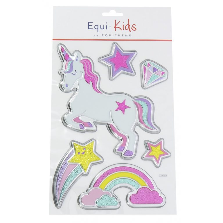 Klistermärke Equi-Kids 3D Rainbow Unicorn