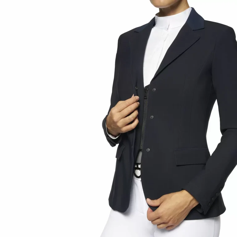Jersey Zip Riding Jacket with Inserts, 46 – Cavalleria Toscana