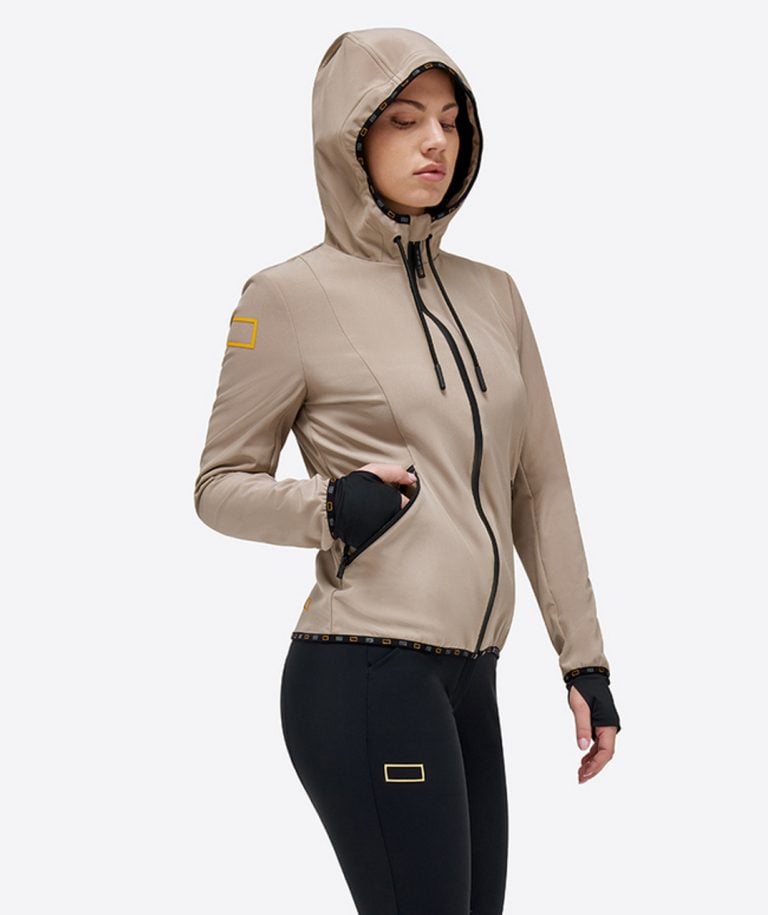 Jersey Hooded Zip Softshell Jacket, M – Rider's Gene