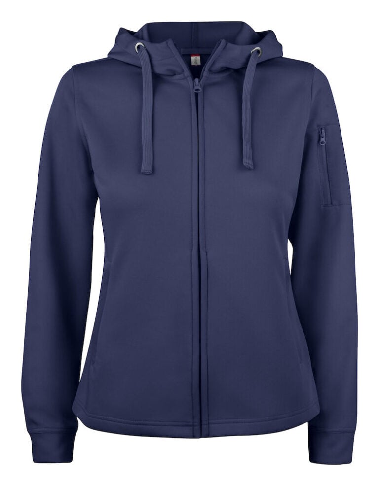 Basic Active Hoody Full Zip Women Marin – Clique