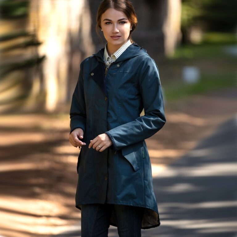 Katrina wax jacket, 38 – Oxford Blue