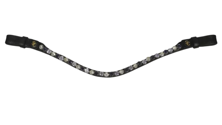 Pannband White/Light Purple/Dark Purple crystals – Santa Cruz of Scandinavia