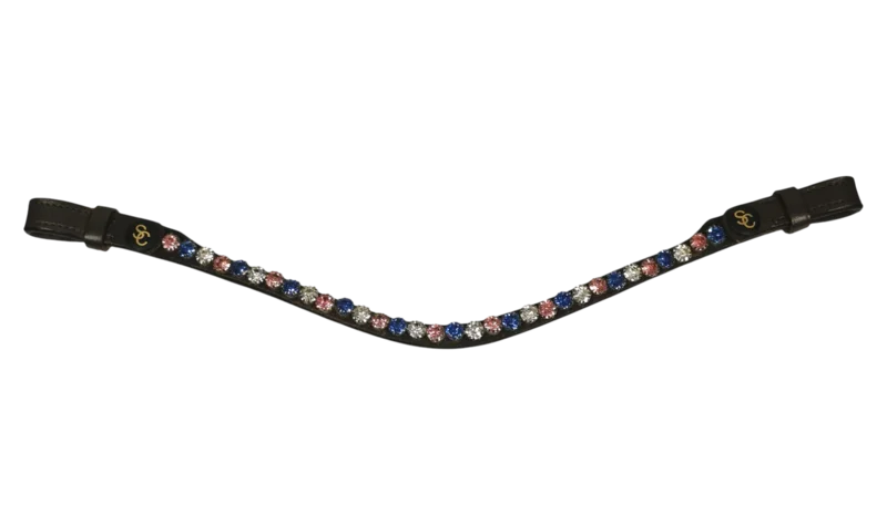 Pannband Brown - Blue Pink