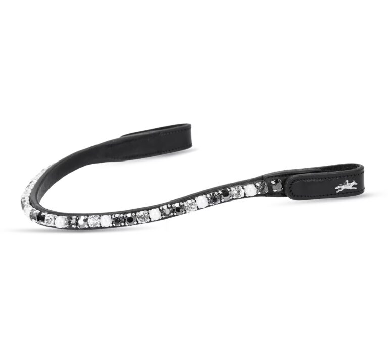 Pannband Schockemöhle Siena Svart/Pärlor shade – Schockemöhle Sports