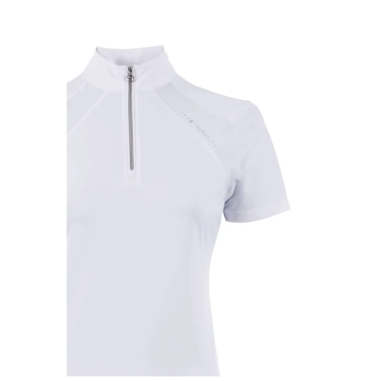 T-shirt Function halfzip, vit 36 – Cavallo