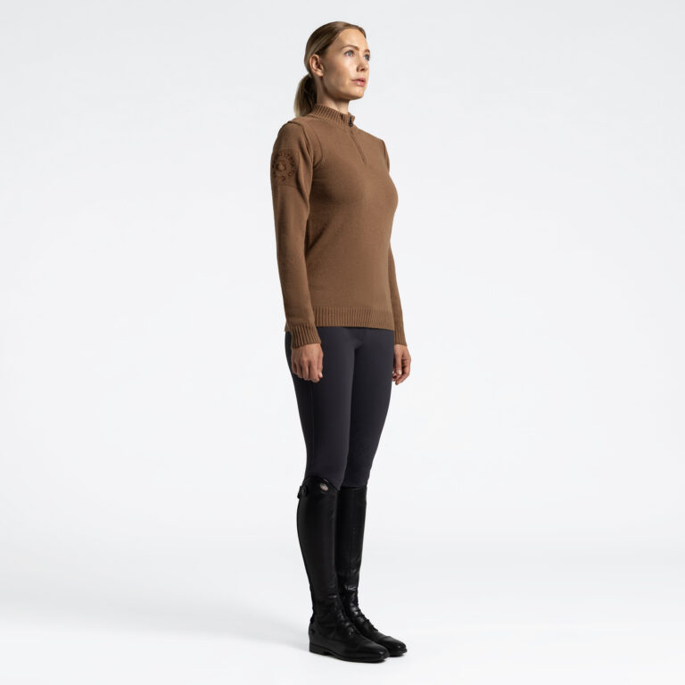 Pure Wool Halz Zip Turtleneck Sweater – Cavalleria Toscana