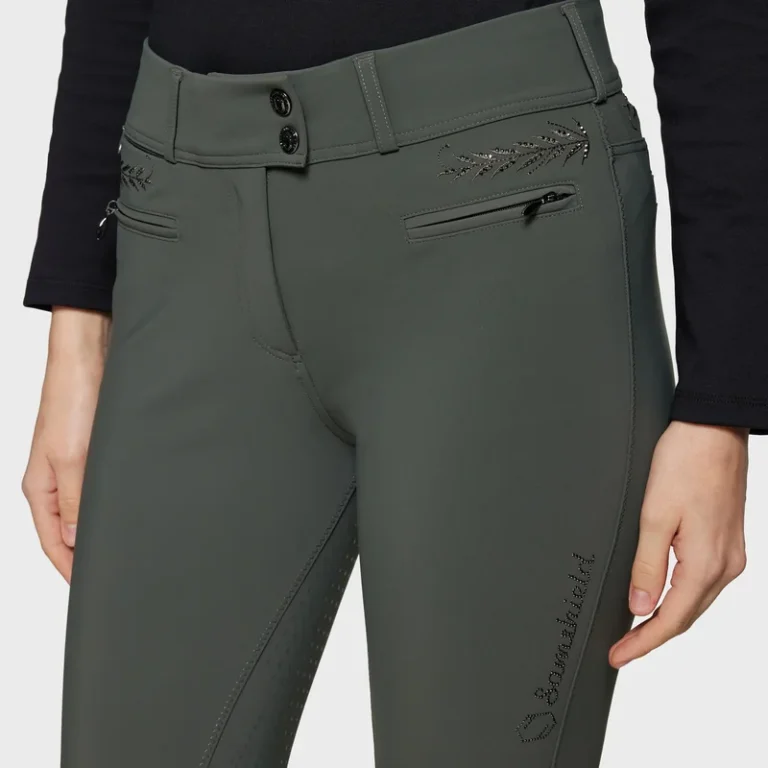 Ridbyxa Capucine Full Grip, skogsgröna – Samshield