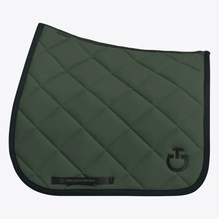 CT Diamond Quilted Jersey Dressyrschabrak, grön