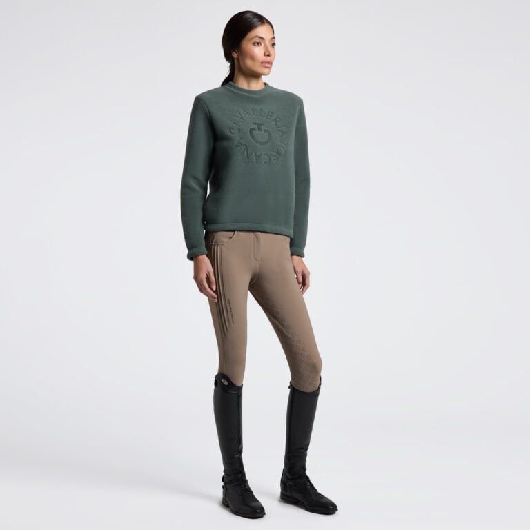 Fleece Crew Neck Jungle Green, L – Cavalleria Toscana