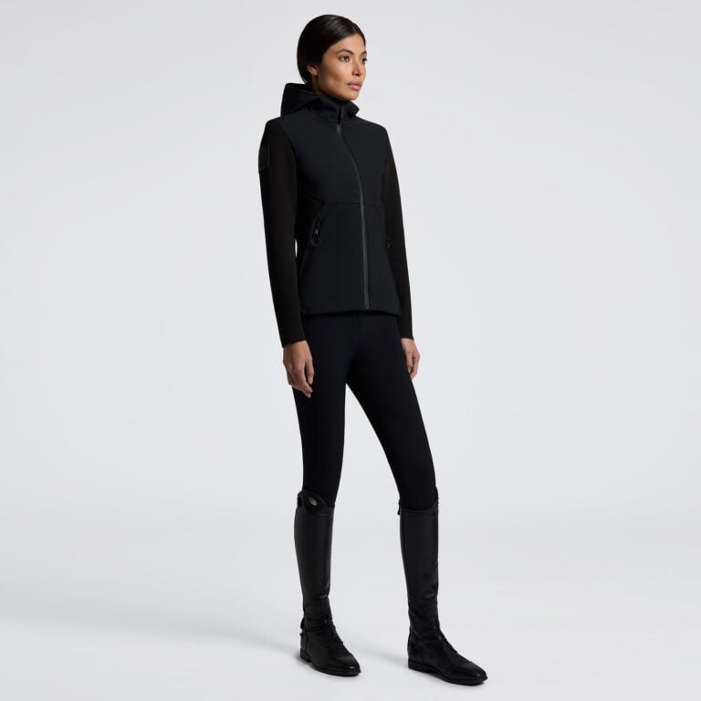 Tech Knit Softshell, svart – Cavalleria Toscana