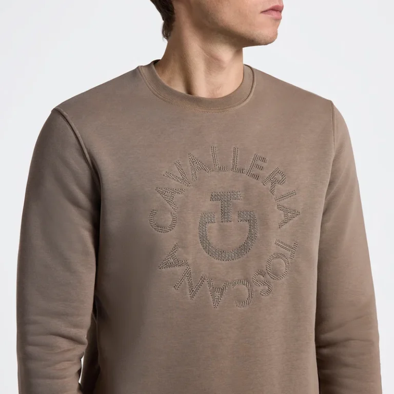 Orbit Crew Neck Cotton Sweatshirt – Cavalleria Toscana