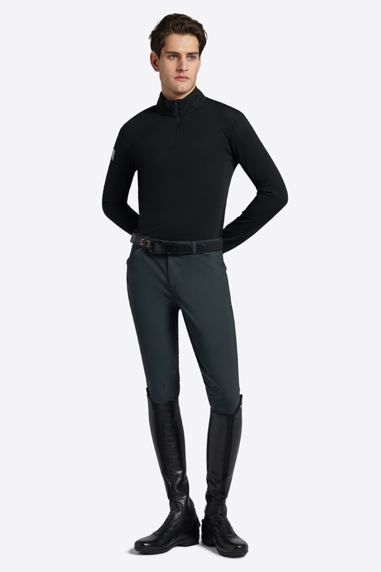 Jersey Fleece Label Logo Training Zip – Rider's Gene