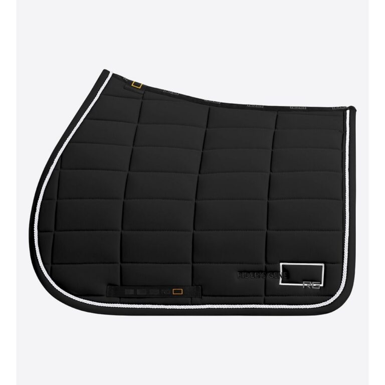 RG Jersey Saddle Pad with Trim, Svart Full – Rider's Gene