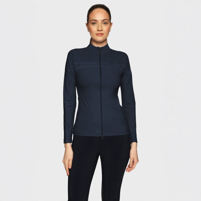 Tröja Evelya Full Zip, marin – Samshield