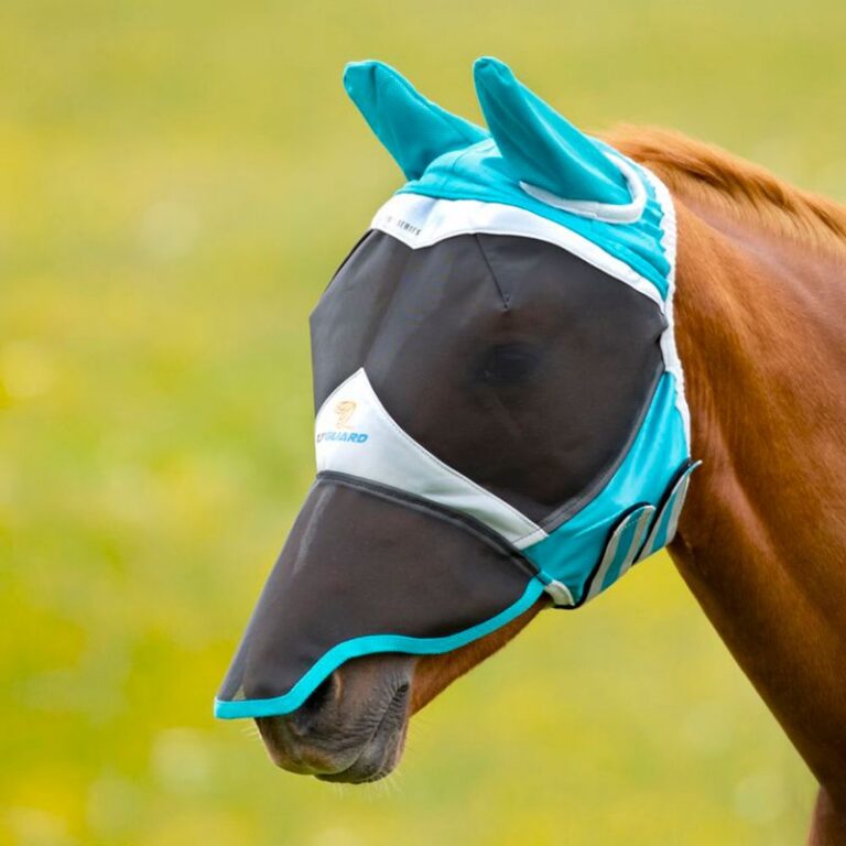 Flughuva med öron och nos, Teal & grey – Shires