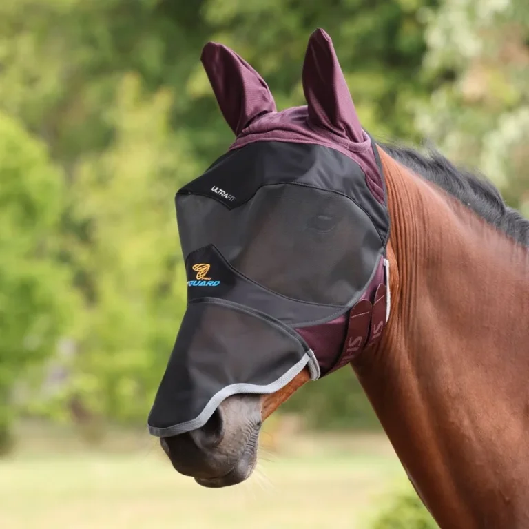 FlyGuard Deluxe Flughuva med öron & nos – Shires