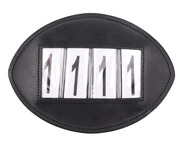 Nummerlapp QHP läder, 2-pack – QHP