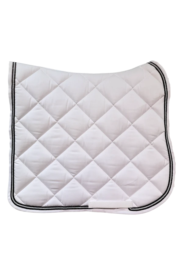 Dressyrschabrak Rombo Vit-Glittersvart-Silver – Equiline