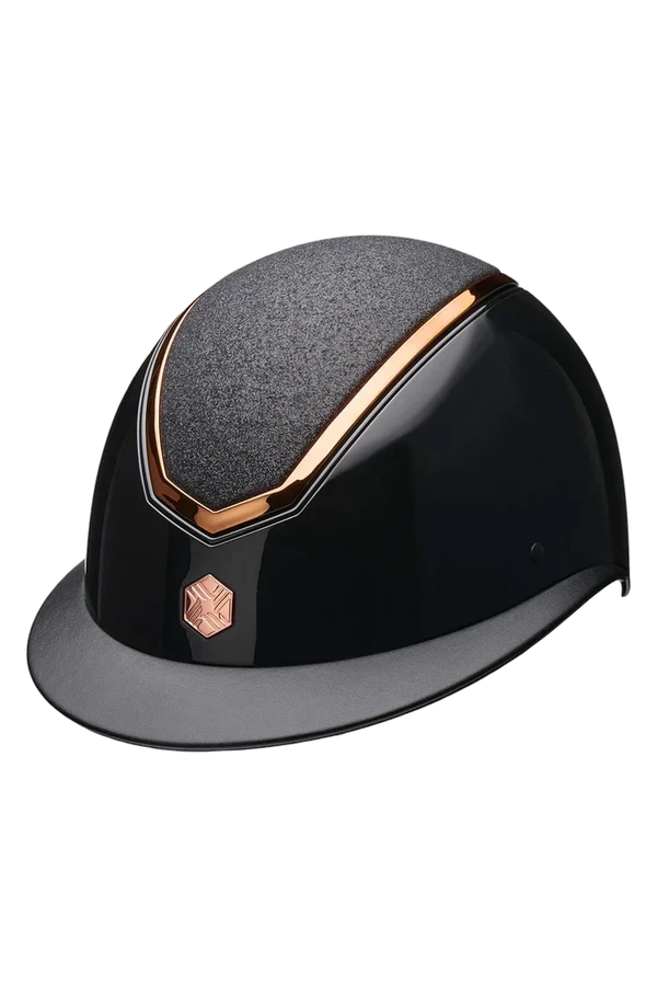 Charles Owen Kylo Gloss Mips Wide Peak, Black/Rose gold – Charles Owen