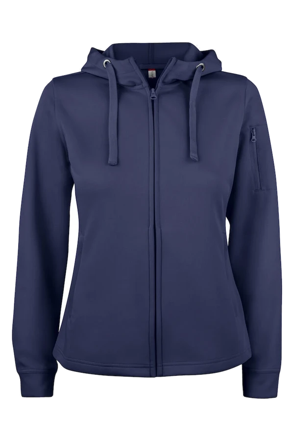 Basic Active Hoody Full Zip Women Marin – Clique