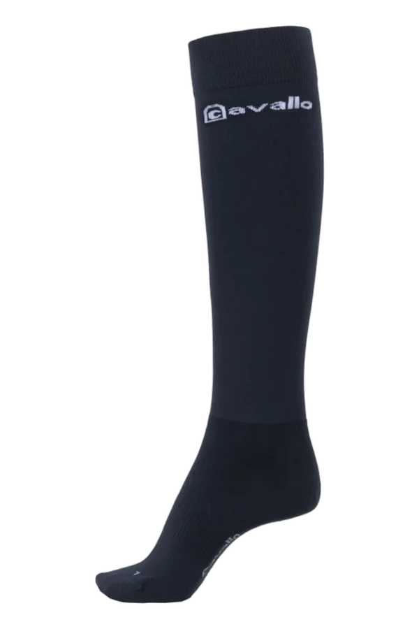 Cavallo Logo Sock, svart, 3-pack – Cavallo
