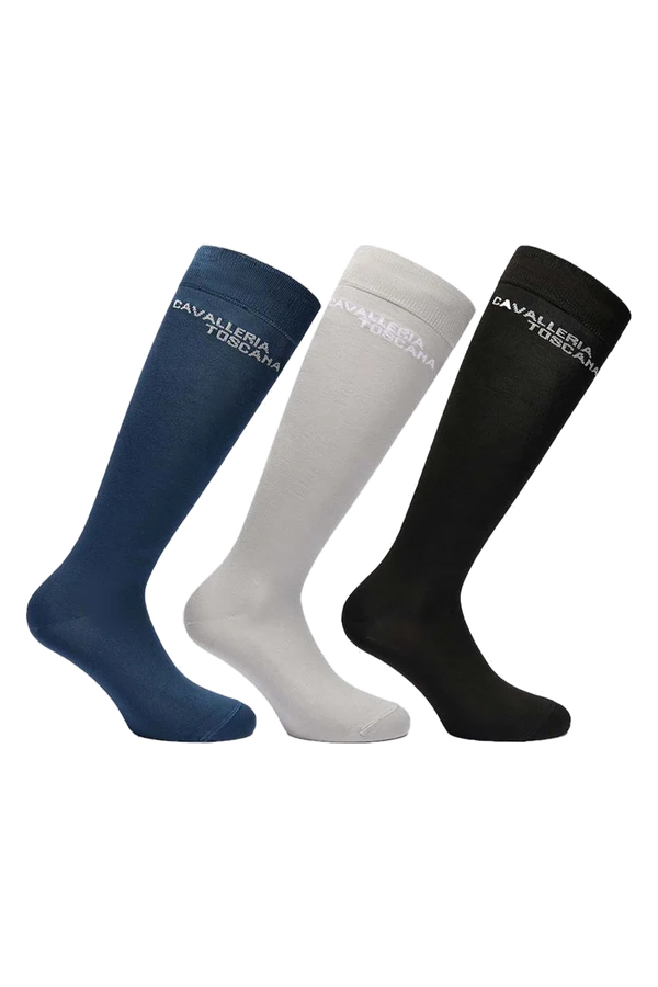 Jacquard Logo 3 pack Sock – Cavalleria Toscana