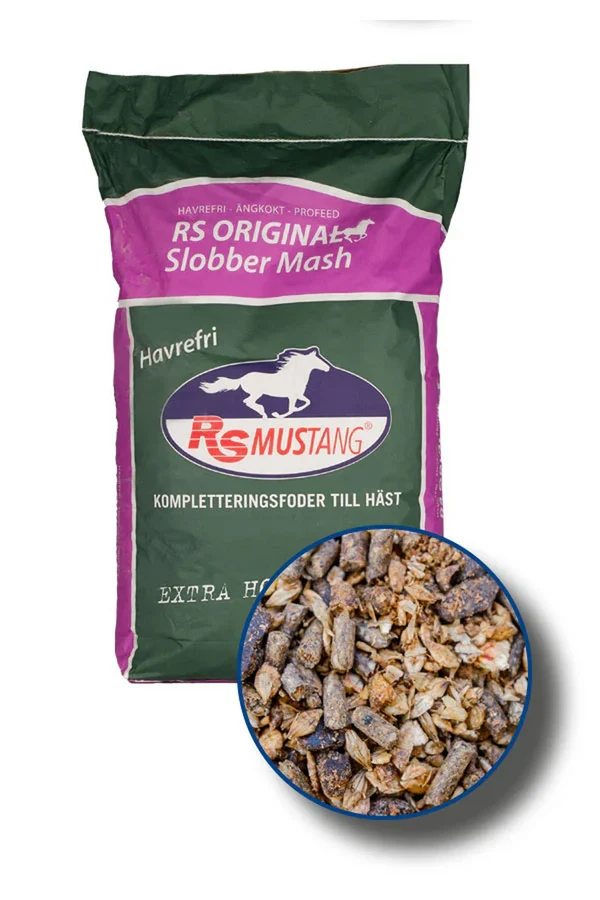 RS Mustang original Slobber Mash 20 kg Havrefri – RS Mustang