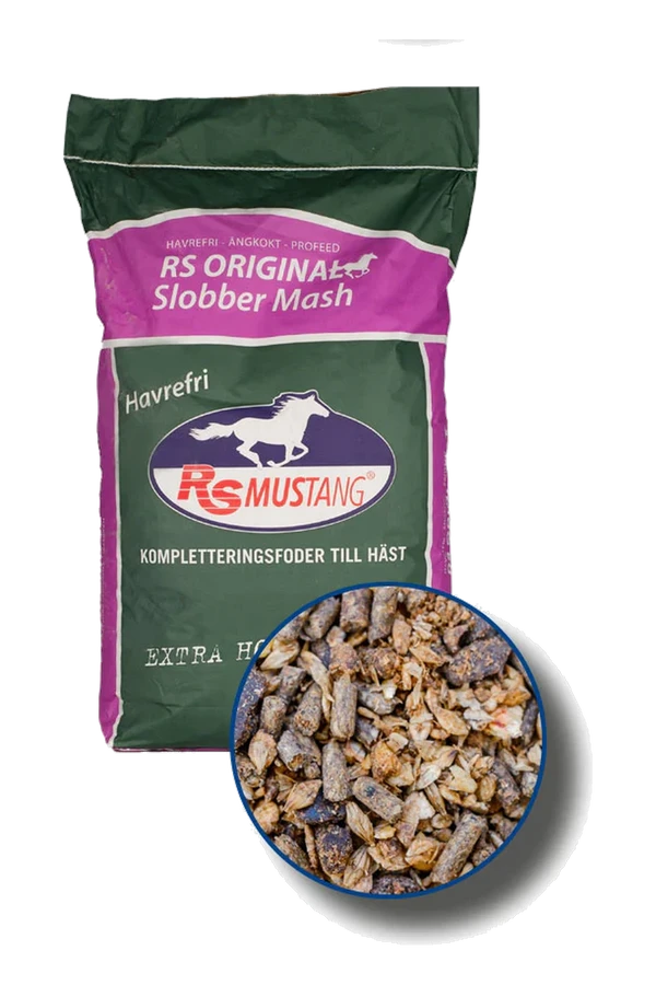 RS Mustang original Slobber Mash 20 kg Havrefri – RS Mustang
