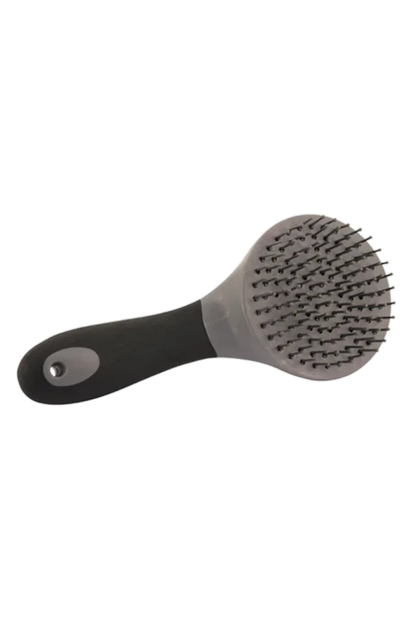 Man- och Svansborste 10 cm soft touch, grå – Horse Guard