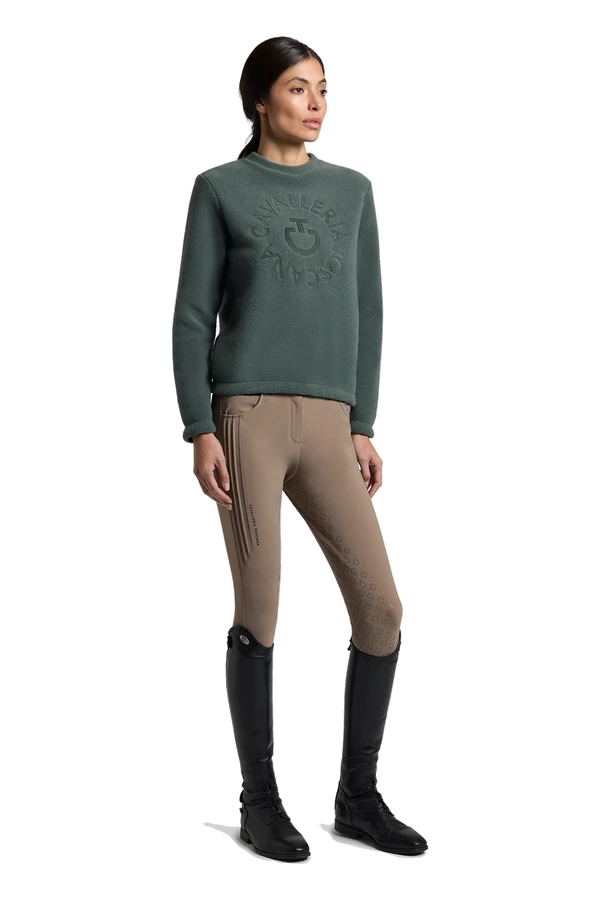 Fleece Crew Neck Jungle Green, L – Cavalleria Toscana