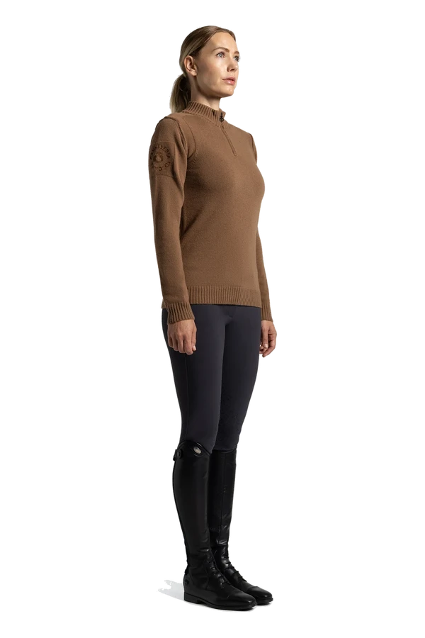 Pure Wool Halz Zip Turtleneck Sweater – Cavalleria Toscana