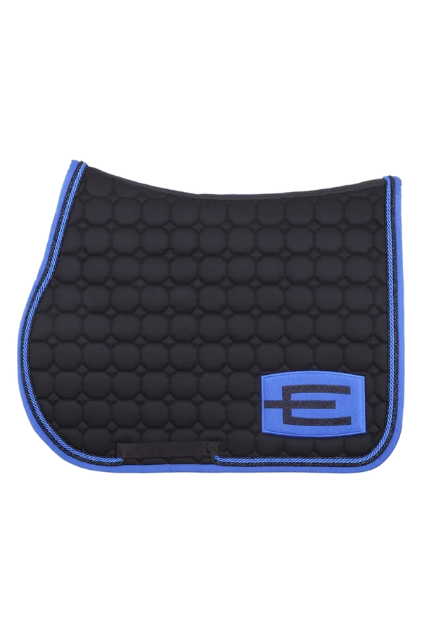 Hoppschabrak Octagon E-logga kornblå/glitter, ponny – Equiline