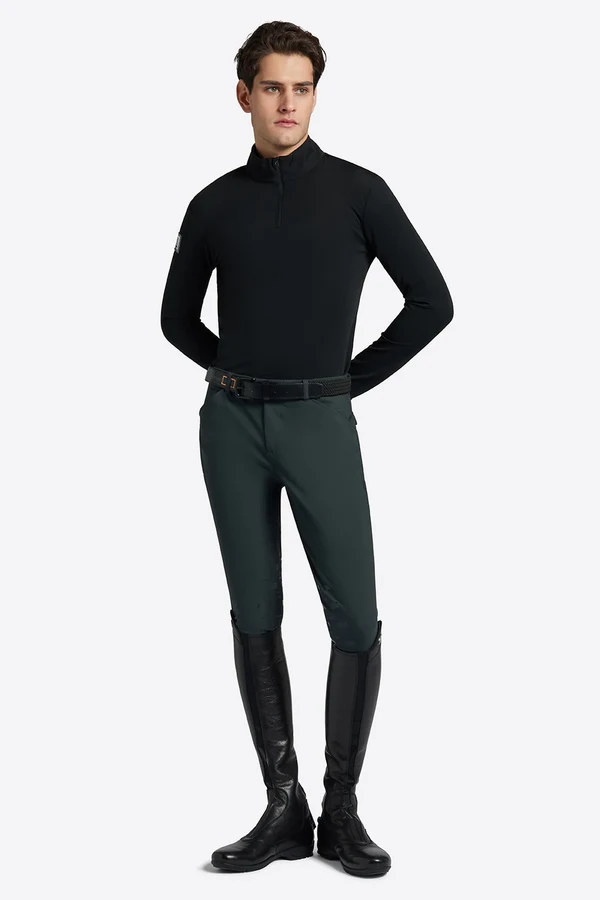 Jersey Fleece Label Logo Training Zip – Rider's Gene
