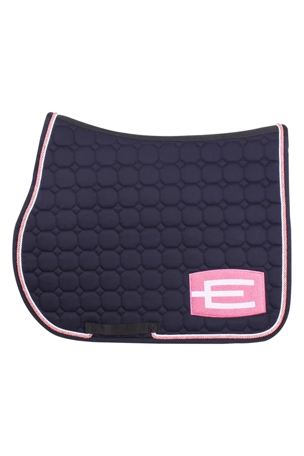 Hoppschabrak Octagon E-logga blue E19 glitter pink-white – Equiline