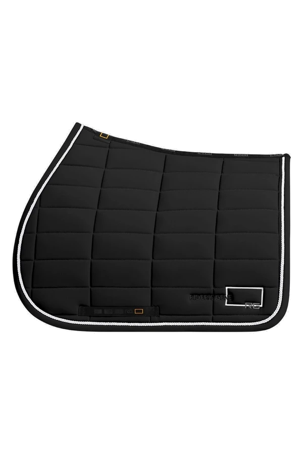 RG Jersey Saddle Pad with Trim, Svart Full – Rider's Gene