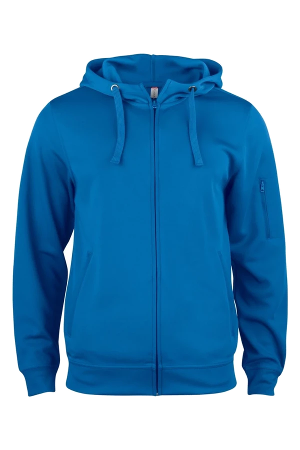 Basic Active Hoodie Full Zip Unisex Royalblå