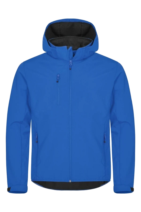 Classic Softshell Hoodie Unisex, Royalblå
